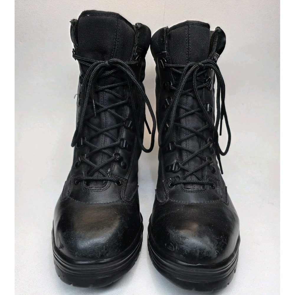 Mens Size 9 Corcoran Combat Work Boots Black Leather Lace Up Ankle Top 1944 - Picture 4 of 11